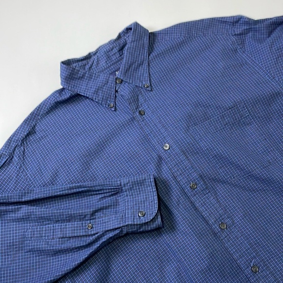 Brooks Brothers Other - 346 Brooks Brothers Men’s Blue Plaid Button Down Shirt Size XL Long Sleeves